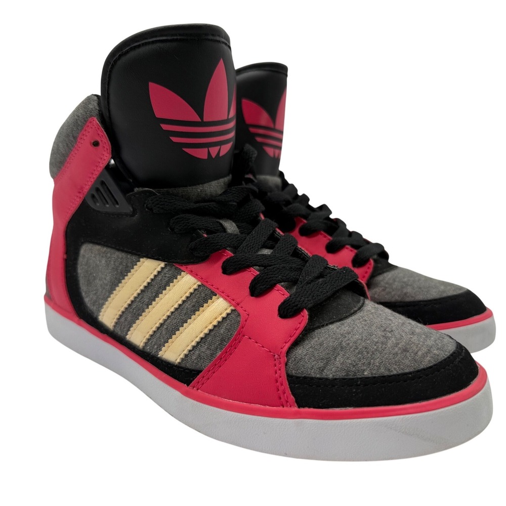 ADIDAS Women's Size 8 Amberlight High Top‎ Hip Hop Sneakers Trainer Shoes Red EC